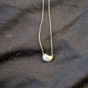 Tiffany &Co Elsa Peretti 925 Sterling Silver Bean Necklace